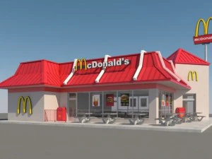 ristorante McDonald's Modello 3D