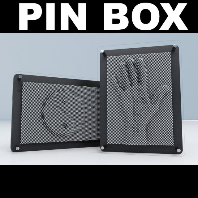 pin box Model 3D .c4d .max .obj .3ds .fbx .stl .blend 