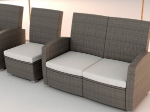 garden furniture set 3D Модель