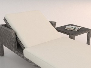 garden furniture set 3D 模型