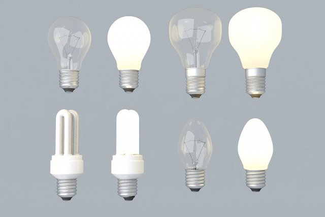 lightbulb collection 3D मॉडल .c4d .max .obj .3ds .fbx .stl .blend 