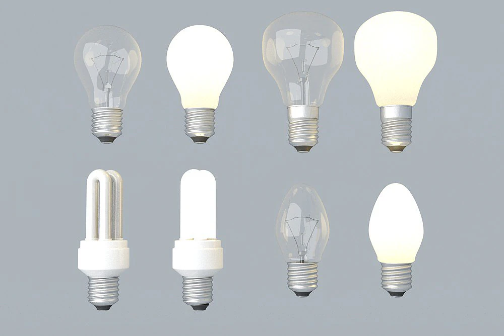 lightbulb collection 3D Model .c4d .max .obj .3ds .fbx .stl .blend 