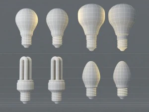lightbulb collection 3D Model
