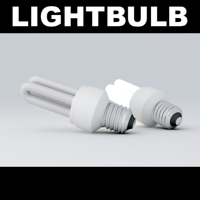 lightbulb tube 3D मॉडल .c4d .max .obj .3ds .fbx .stl .blend 