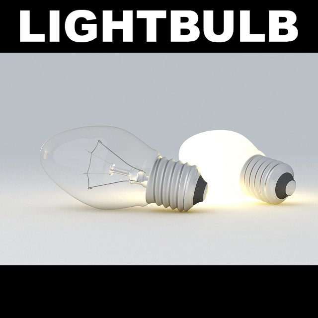 lightbulb egg 3D Model .c4d .max .obj .3ds .fbx .stl .blend 