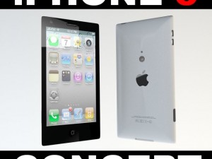 iphone5 concept Modelo 3D