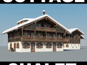 chalet Modelo 3D