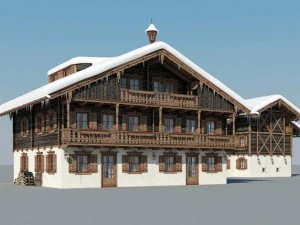 chalet 3D Model