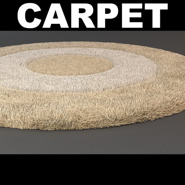 rug detailed 4 Model 3D .c4d .max .obj .3ds .fbx .stl .blend 