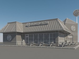 burger king restaurant 3D Model
