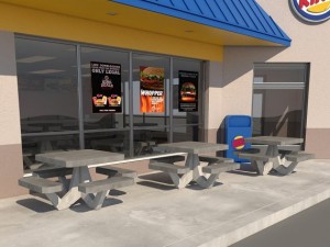 burger king restaurant 3D Model