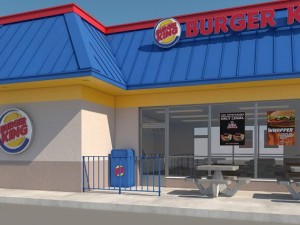 burger king restaurant 3D Model