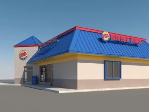burger king restaurant 3D Model
