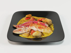 konjac risotto 3D Model