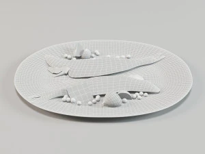 grilled whole fish 3D Model