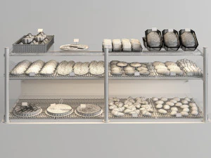 viennoiserie showcase 3D Model