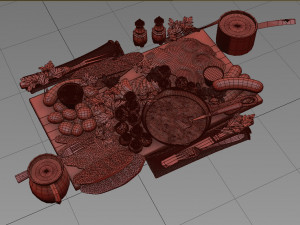 full english breakfast 3D मॉडल