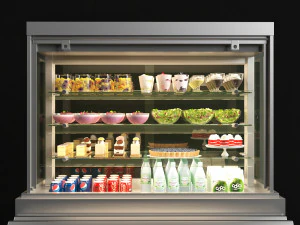 o&aacute;sis de vitrine refrigerada Modelo 3D