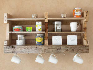 old shelf Model 3D