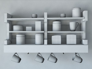 old shelf 3D मॉडल