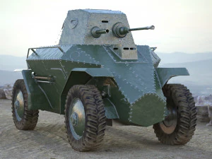 39m csaba armored car 3D Model