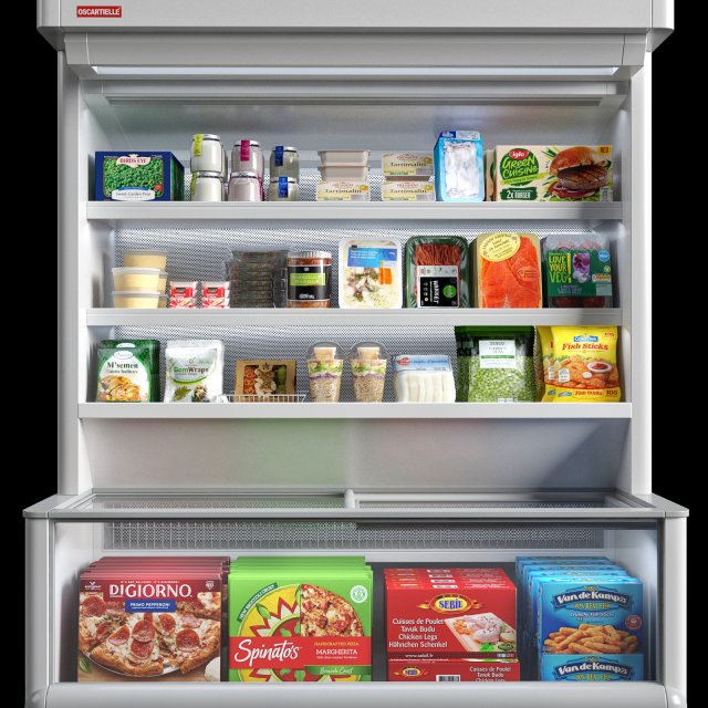 cetus wall freezer showcase Modelo 3D .c4d .max .obj .3ds .fbx .stl .blend 