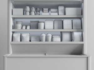 cetus wall freezer showcase Modelo 3D
