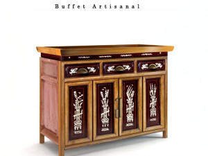 artisanal buffet 3D 模型