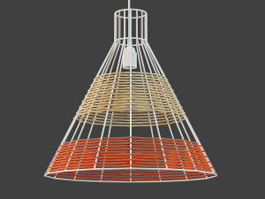 serax colonel coral lamp Model 3D
