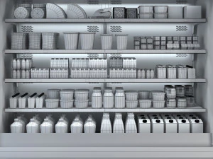 Dairy showcase 3D Model