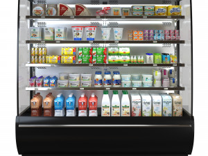 Dairy showcase 3D Model
