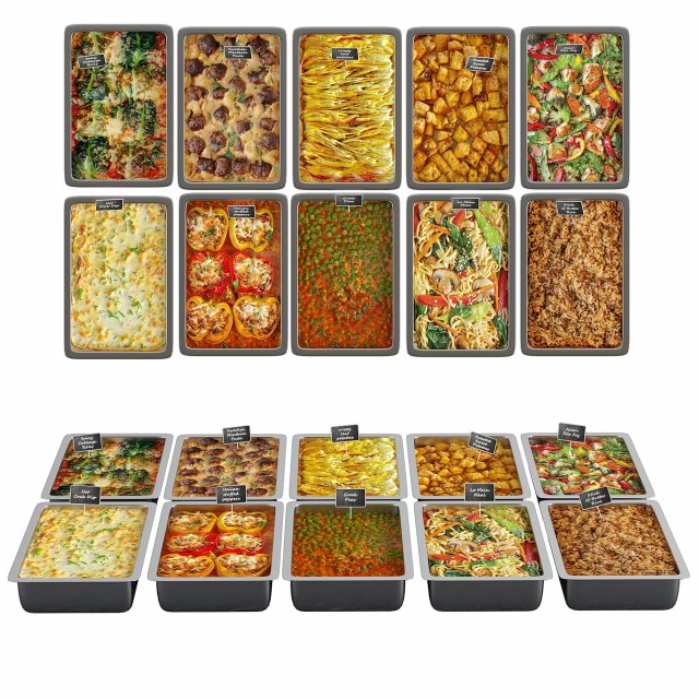 Meal line 2 3D Модель .c4d .max .obj .3ds .fbx .stl .blend