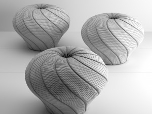 Champignon pouf 3D Model