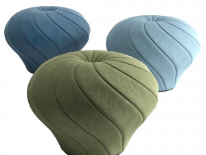 Champignon pouf 3D Model