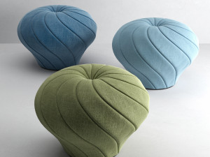 Champignon pouf Model 3D