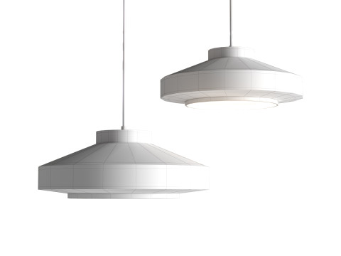 Ruffo Ceramic Pendant Lamp 3Dモデル
