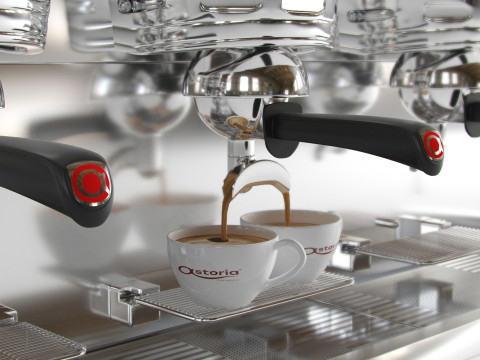 Astoria Sabrina Vintage Espresso Machine 3D 模型