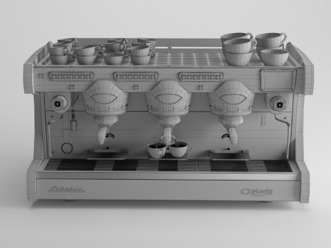 Astoria Sabrina Vintage Espresso Machine 3D 模型