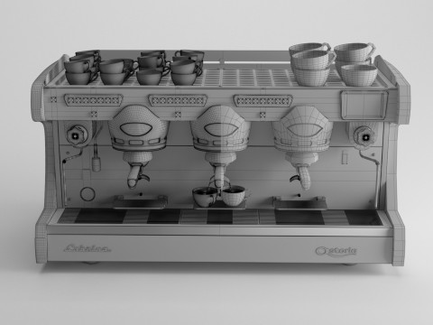 Astoria Sabrina Vintage Espresso Machine 3D 模型