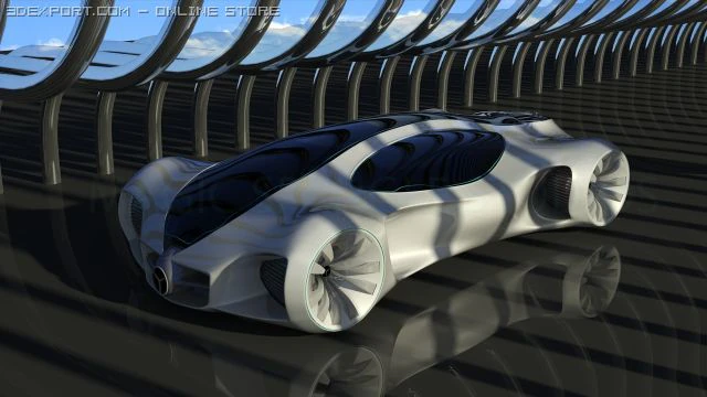 mercedes biome 3D Model .c4d .max .obj .3ds .fbx .stl .blend 