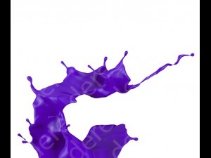 3d paint splash isolated on white background CG Texturen
