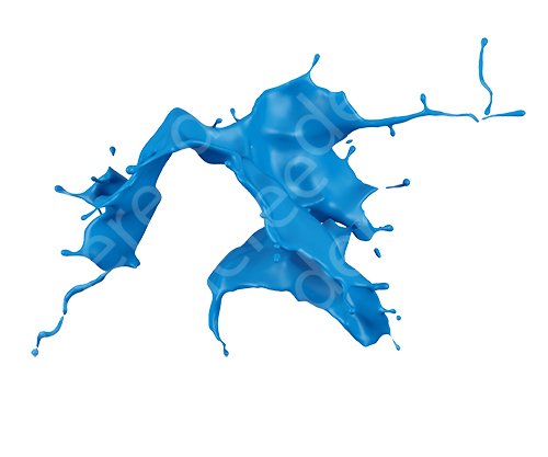 3d paint splash isolated on white background Tekstur CG .c4d .max .obj .3ds .fbx .stl .blend 