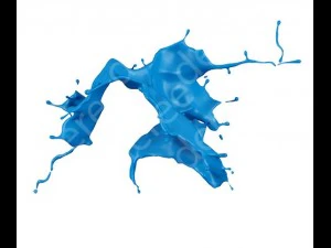 3d paint splash isolated on white background CG Textures