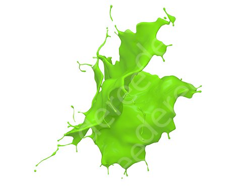 3d paint splash isolated on white background CG Textures .c4d .max .obj .3ds .fbx .stl .blend 