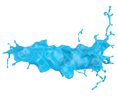 3d paint splash isolated on white background CG Textures .c4d .max .obj .3ds .fbx .stl .blend 