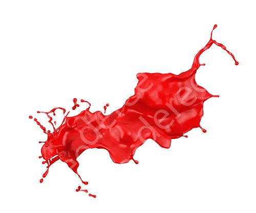 3d paint splash isolated on white background CG 纹理 .c4d .max .obj .3ds .fbx .stl .blend 