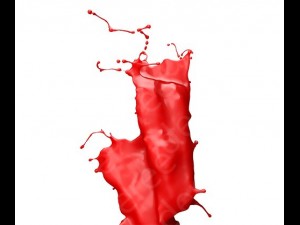 3d paint splash isolated on white background CG Texturen