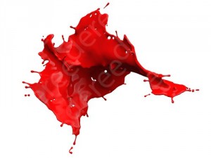 3d paint splash isolated on white background CG Texturen