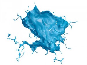 3d paint splash isolated on white background CG Texturen