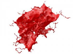 3d paint splash isolated on white background CG Texturen